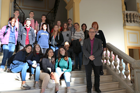 L'Ajuntament de Sagunt rep la visita del professorat i alumnat del Lycée Pablo Picasso Perpignan
