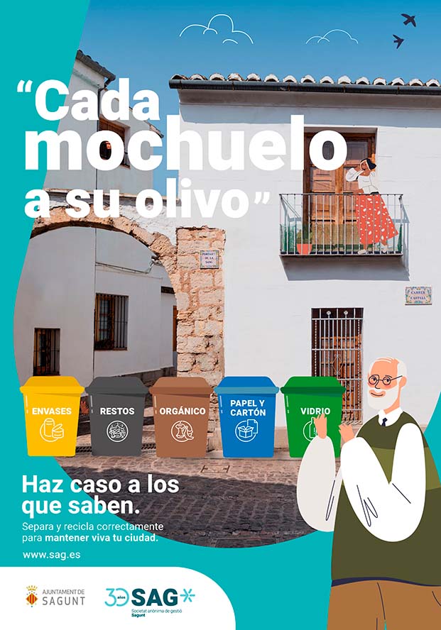 La SAG apel·la a la saviesa de les persones majors per a promoure el correcte reciclatge