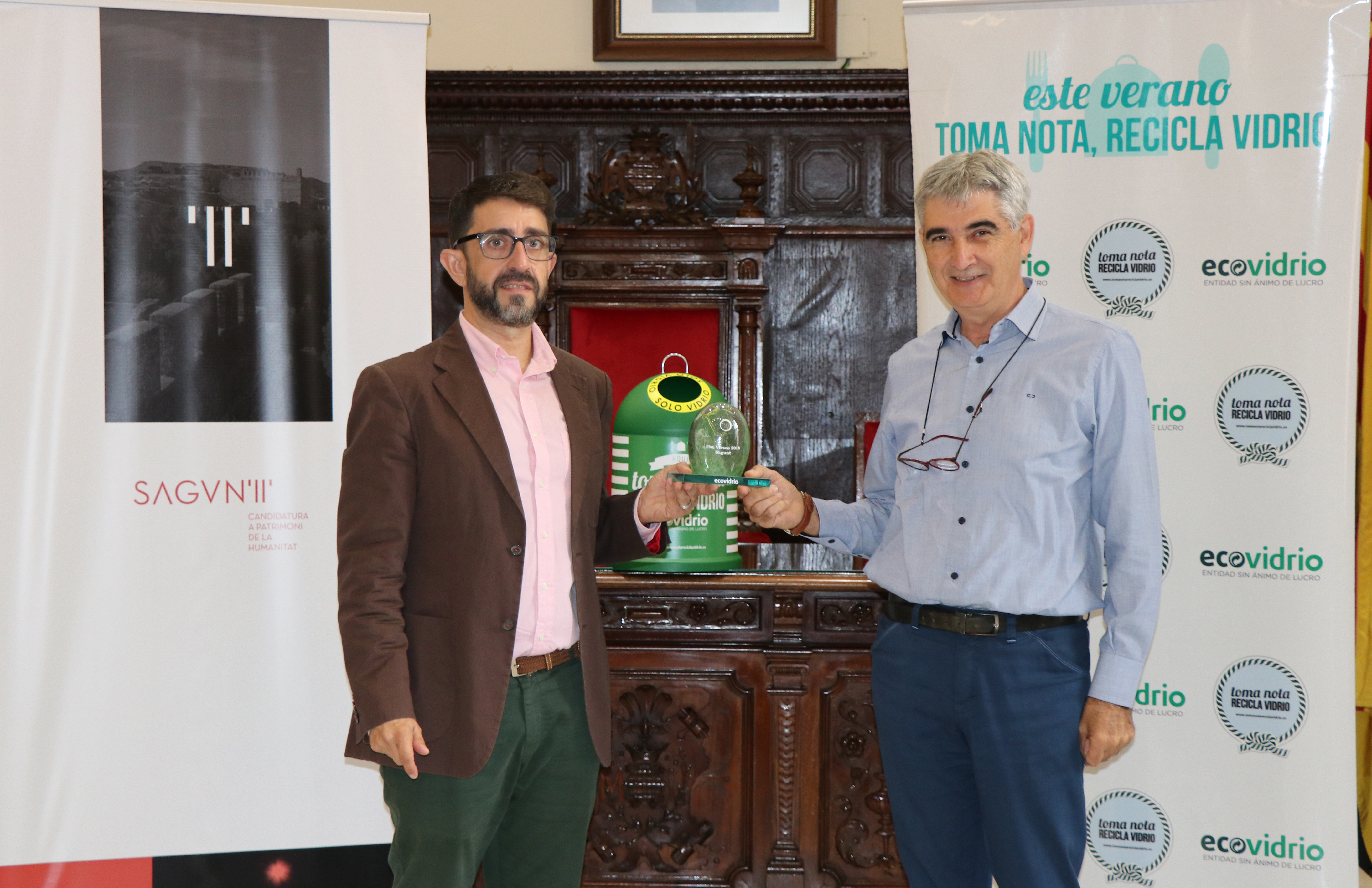 Sagunt incrementa el reciclat d'envasos de vidre un 22% respecte a l'estiu passat