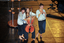 El conseller de Cultura asiste a la actuación de Heian en el Off Romà de Sagunto