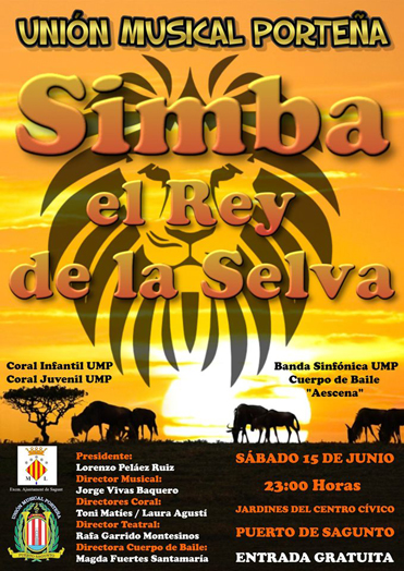 El musical ‘Simba, el Rei de la Selva’ inaugura el Festival Música al Port 2019