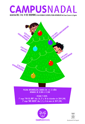 Esports organitza la primera edició del Campus Nadal per a edats entre 3 i 12 anys