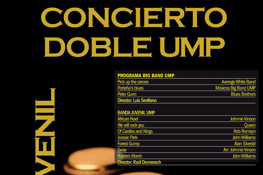 La Big Band i la Banda Juvenil de la Unión Musical Porteña ofrerixen un concert este dissabte