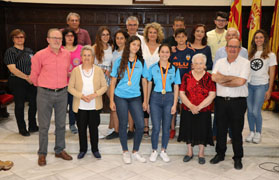 L'Ajuntament de Sagunt rep les campiones d'Espanya d'hoquei línia sub-20 Carla Morales i Alba Silvestre