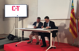 L'alcalde de Sagunt i el president de la Generalitat signen la concessió de fons FEDER al municipi