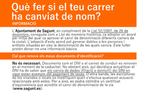 El Ayuntamiento de Sagunto informa a la ciudadanía sobre los cambios de nombre de calles en cumplimiento de la Ley de Memoria Histórica