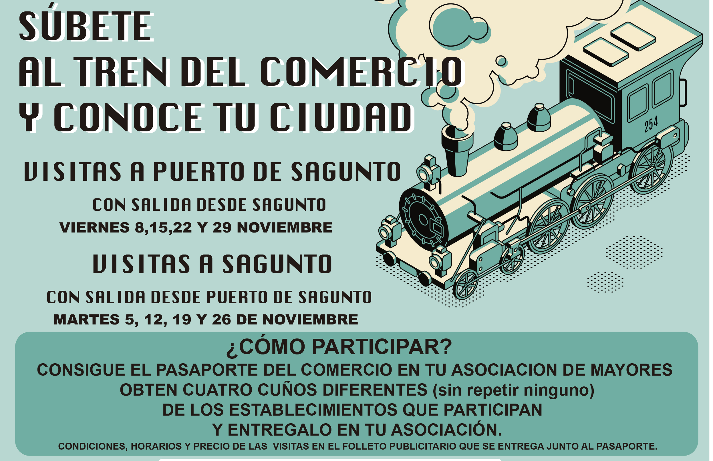 ‘Puja't al tren del comerç i coneix la teua ciutat’ permetrà els majors conéixer millor el comerç local