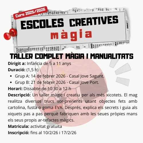 Escuelas Creativas: Taller de magia y manualidades
