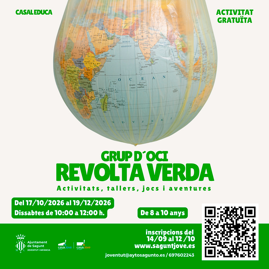 Inscripcions Revolta Verda, un grup d'oci sobre ecologia