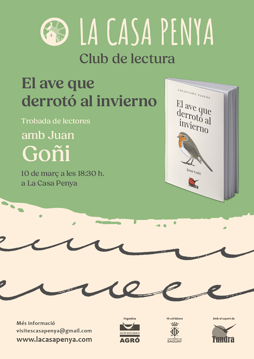 Presentació del llibre 'El ave que derrotó al invierno', proposta literària de La Casa Penya per a l’hivern