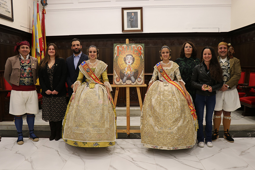 Cultura y la FJFS presentan el cartel anunciador de las Fallas 2026