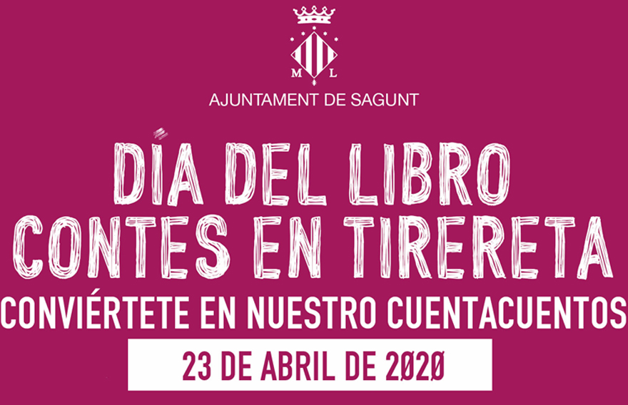 L'Ajuntament de Sagunt celebra el Dia del Llibre amb la iniciativa ‘Contes en tirereta’