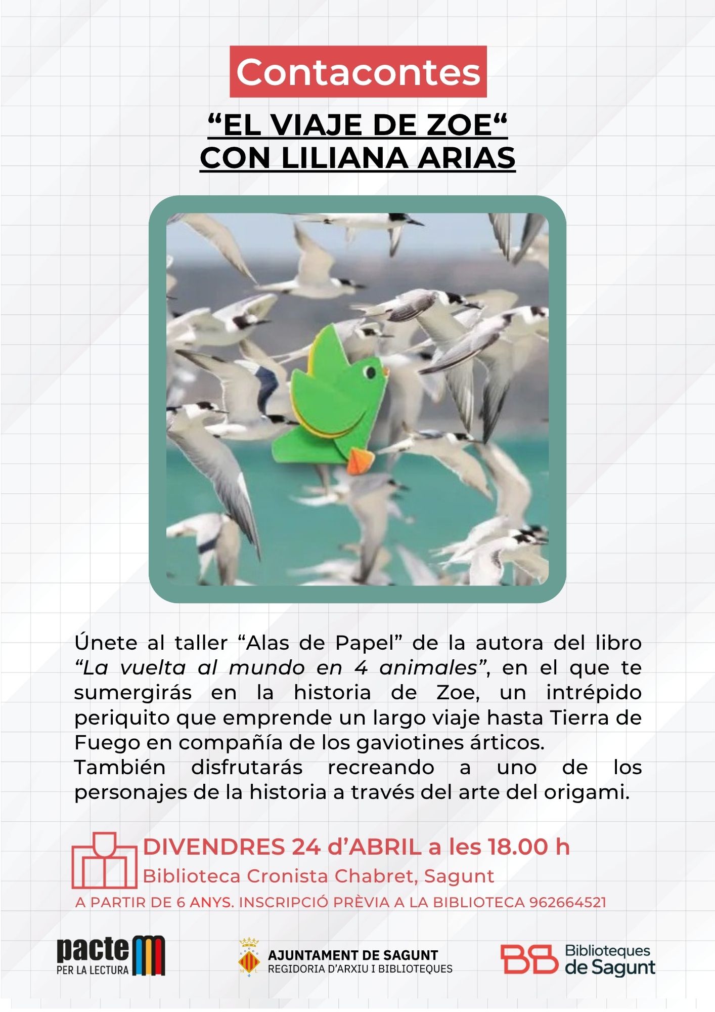 Contacuentos 'El viaje de Zoe' con Liliana Arias