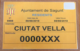 Els veïns de Ciutat Vella podran sol·licitar una targeta per a estacionar els seus vehicles