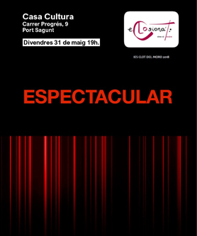 El grup de teatre de l’IES Clot del Moro presenta l'obra teatral “Espectacular”