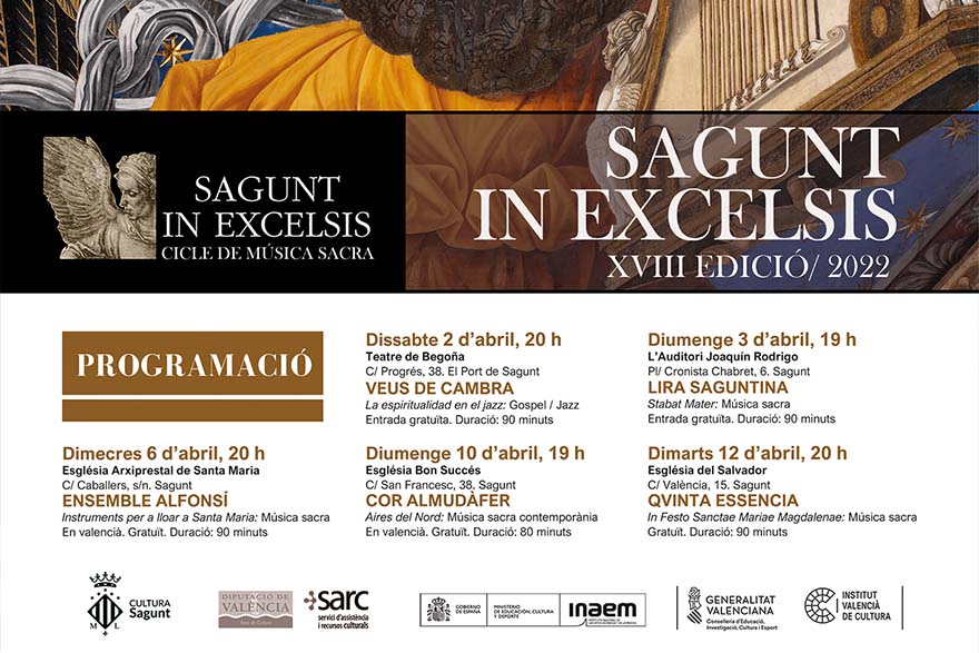 El Coro Almudàfer actuarà diumenge dins del cicle Sagunt in Excelsis