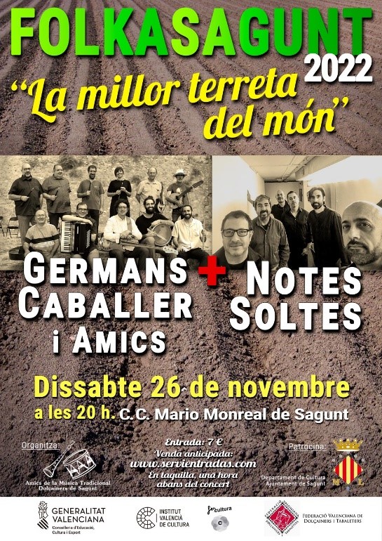 La nueva edición del Festival FolkaSagunt llega al municipio este sábado en el Centro Cultural Mario Monreal 