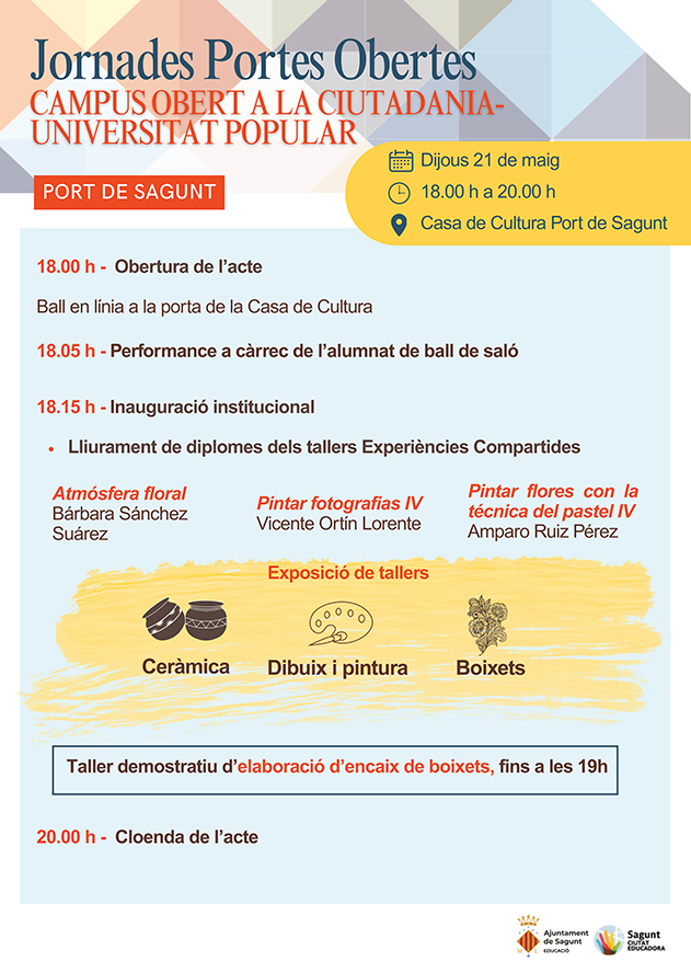 Jornada de portes obertes: Campus Obert a la Ciutadania, Casa Municipal de Cultura