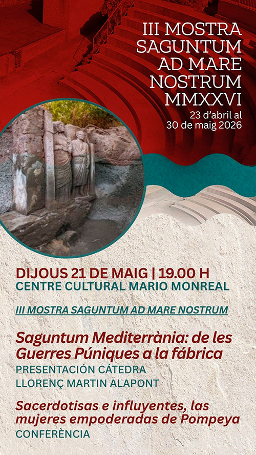 Conferència 'Sacerdotisas e influyentes, las mujeres empoderadas de Pompeya'