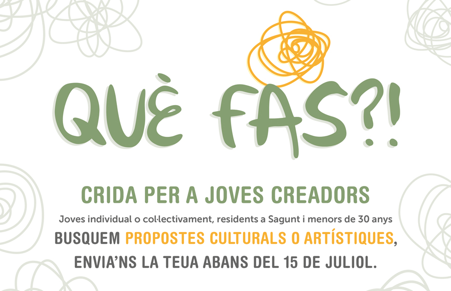 Joventut i Infància posa en marxa un Cens de Joves Creadors per a donar suport als artistes locals