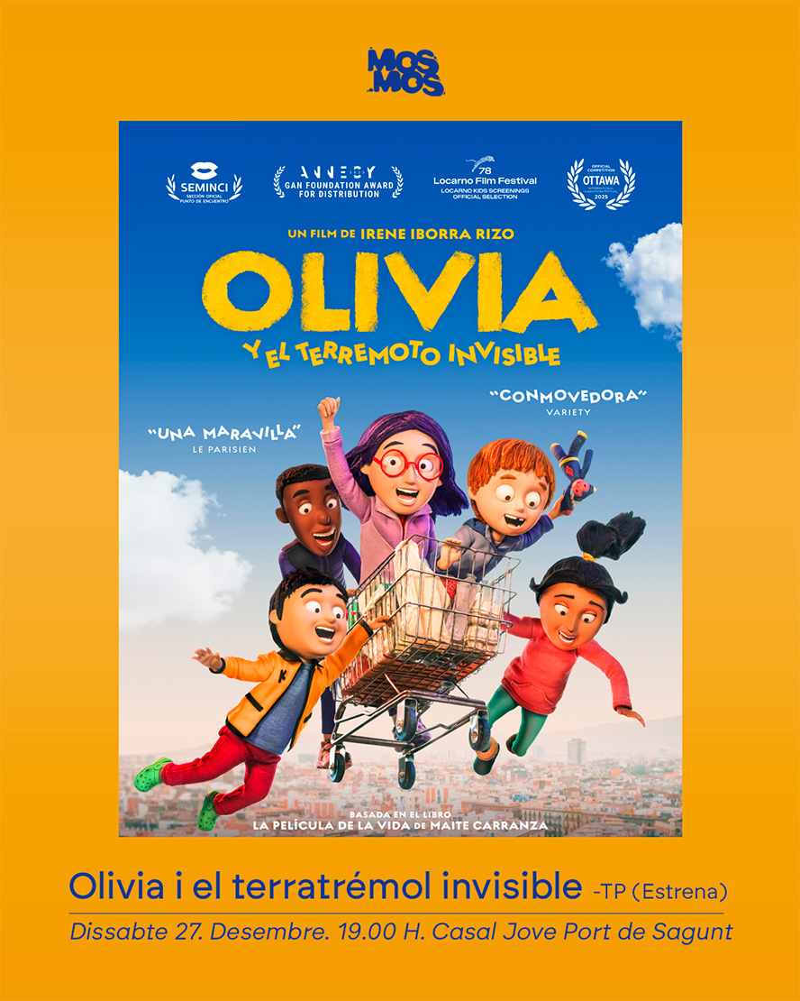 Estrena a Espanya de la pel·lícula 'Olivia el terratrémol invisible' al Casal Jove