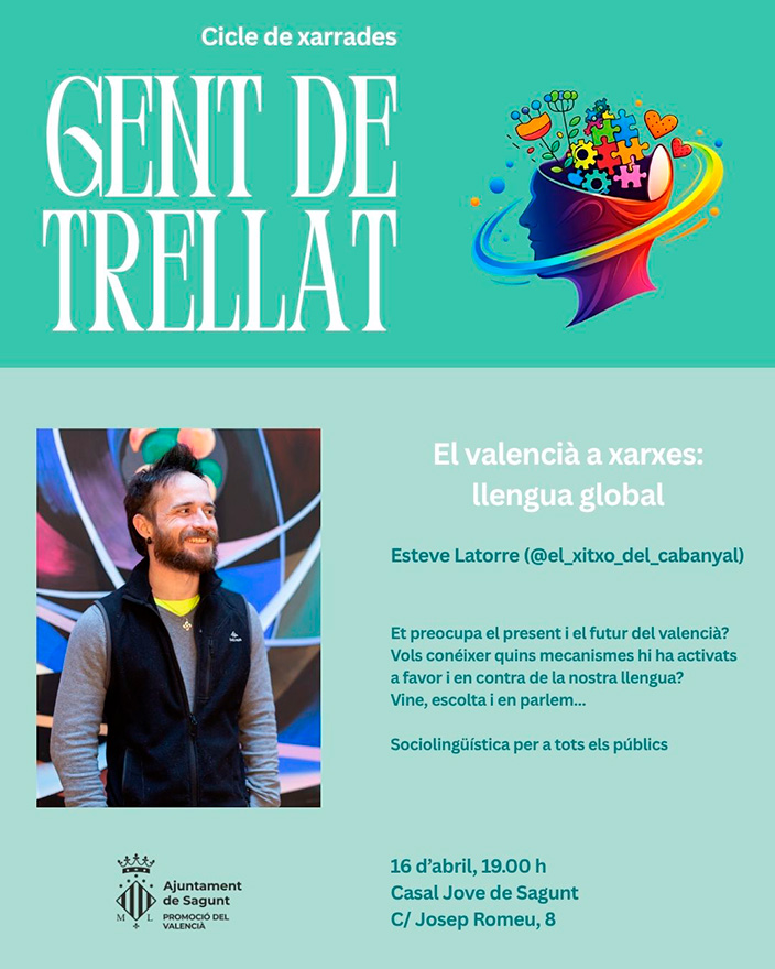 'Gent de trellat', nuevo ciclo de charlas con tertulia del Gabinet de Promoció del Valencià