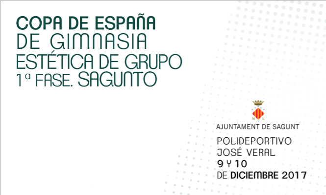 La 1ª Fase de la Copa de España de Gimnasia Estética de Grupo se celebra este fin de semana en Sagunto