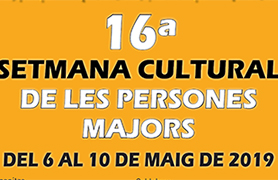 Cinema, esport, excursions culturals o tallers en la 16a Setmana Cultural de les Persones Majors 