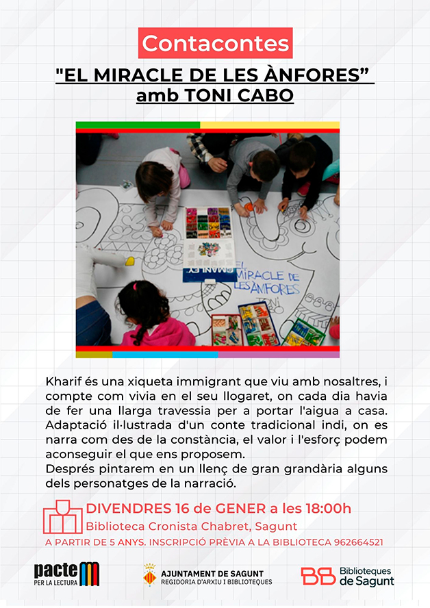 Contacontes 'El miracle de les ànfores', amb Toni Cabo