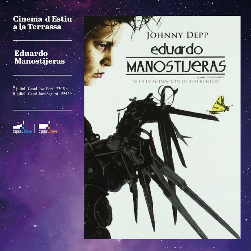 Eduardo Manostijeras' es la película elegida para la primera sesión del  cine de verano