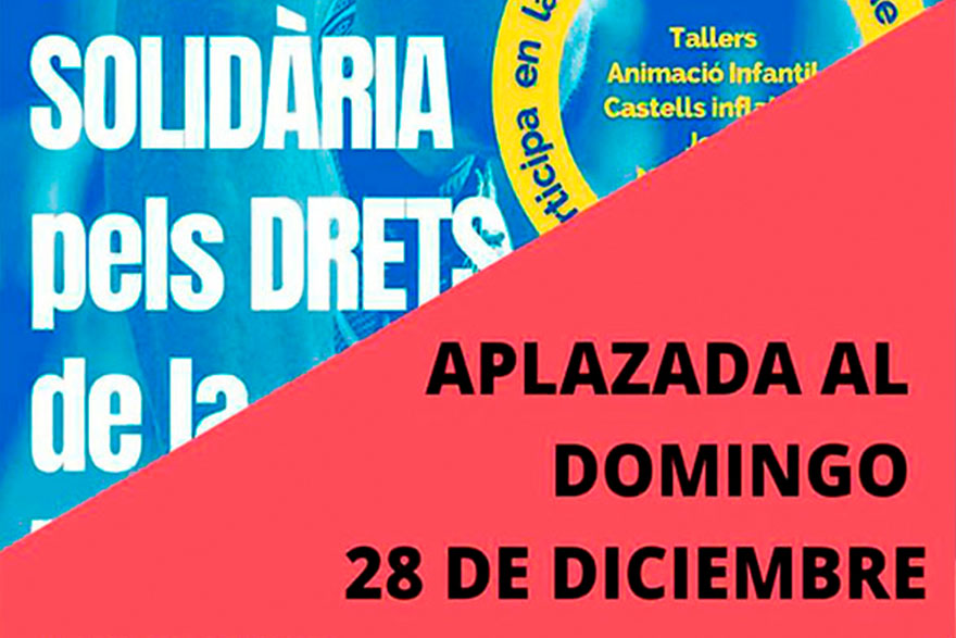 S'ajorna al diumenge 28 de novembre la V Carrera Solidària de la Infància a favor d'UNICEF