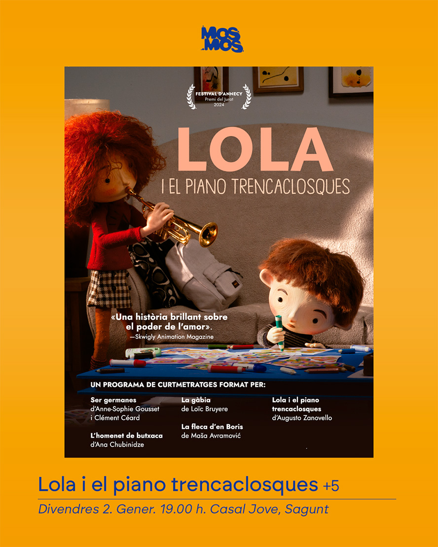 Proyección de 'Lola i el piano trencaclosques' en el Casal Jove Sagunto