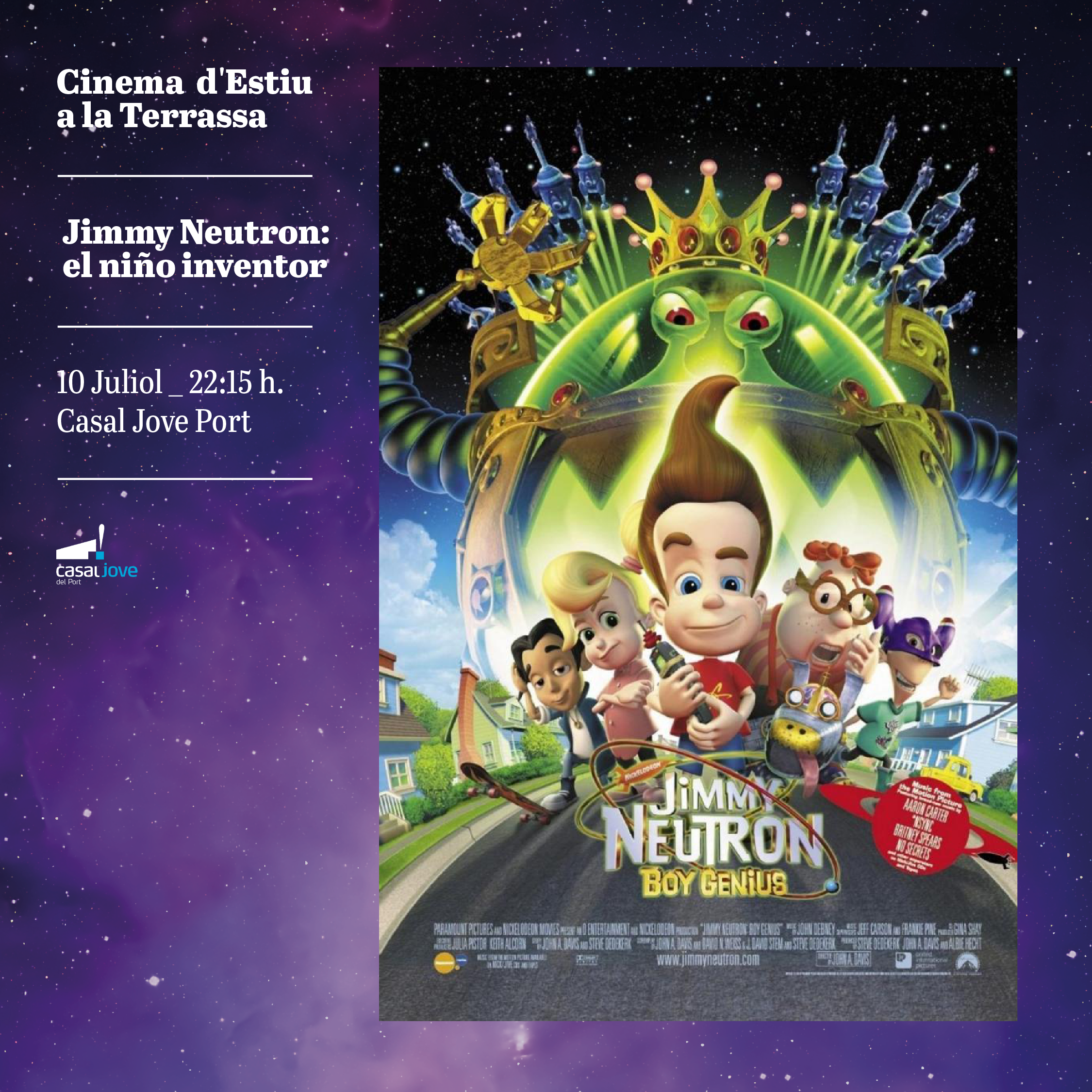'Jimmy Neutron: el niño inventor' - Cinema d'Estiu