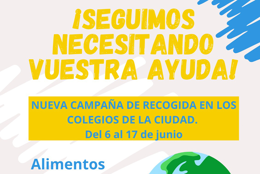 Entre el 6 i el 17 de juny es realitzarà una nova campanya de recollida d'aliments en els centres educatius de la ciutat per a Ucraïna i persones refugiades