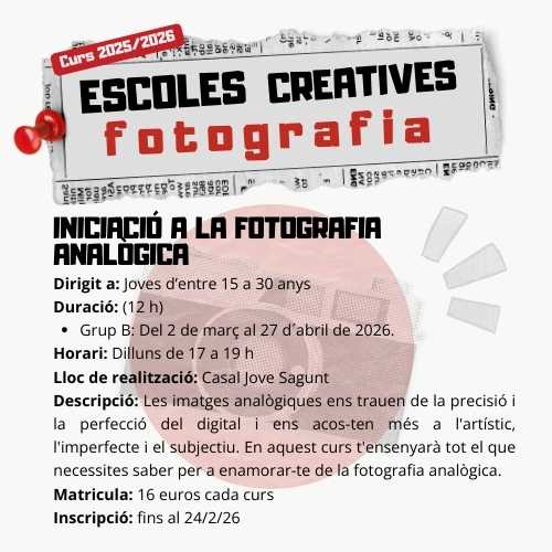 Escuelas Creativas: Taller de fotografía analógica