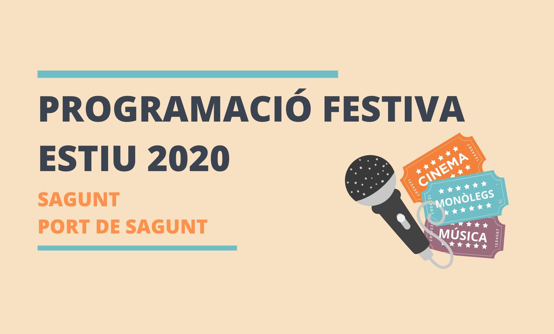 L'Ajuntament de Sagunt inicia hui els actes de la programació festiva Estiu 2020