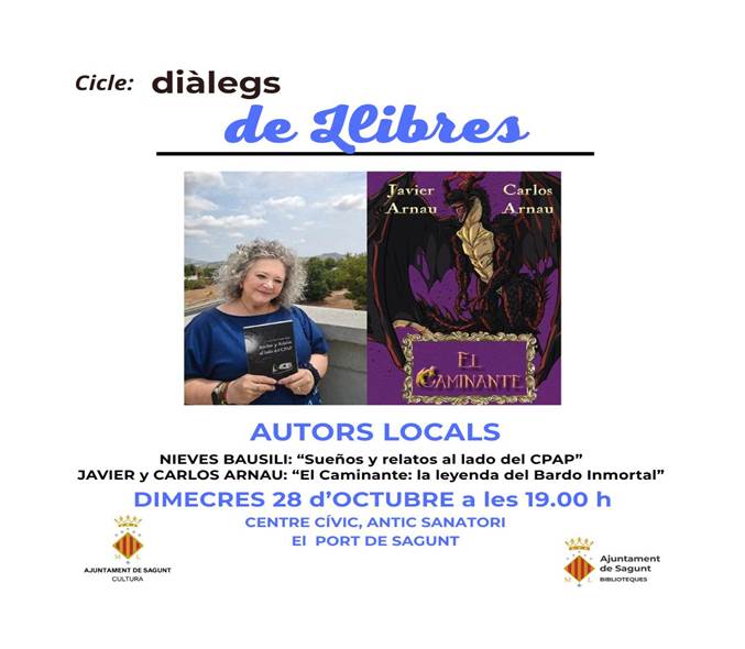 Presentació dels llibres 'Sueños y relatos al lado del CPAP' i 'El caminante, la leyenda del bardo inmortal'