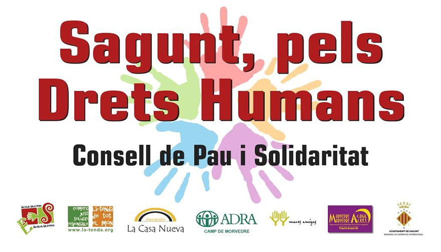 El Consell de Pau i Solidaritat i la Regidoria de Cooperació Internacional de l'Ajuntament de Sagunt es mobilitzen pels Drets Humans