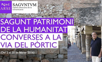 Manuel Civera oferirà avui l'última conferència del cicle “Sagunt Patrimoni de la Humanitat: Converses a la Via del Portic”
