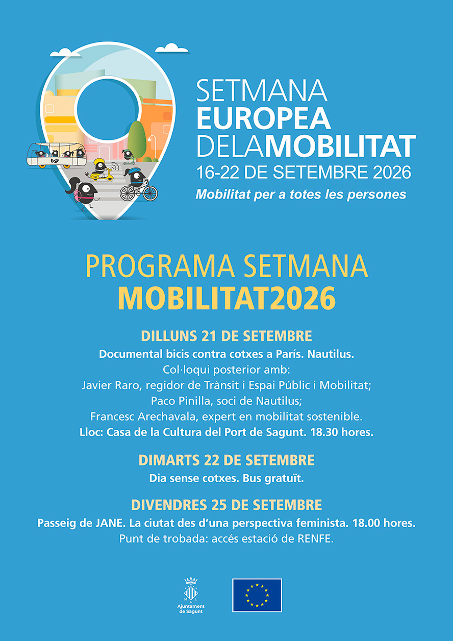 Sagunto celebra la Semana Europea de la Movilidad bajo el lema “Movilidad para todas las personas”