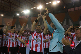 El Fertiberia Balonmano Puerto Sagunto torna a Asobal després de guanyar al Torrelavega per 34 a 27