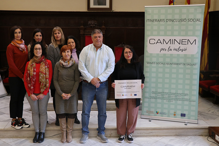 Sagunt presenta el Programa Itineraris d'Inclusió Social denominat ‘Caminem per la inclusió’