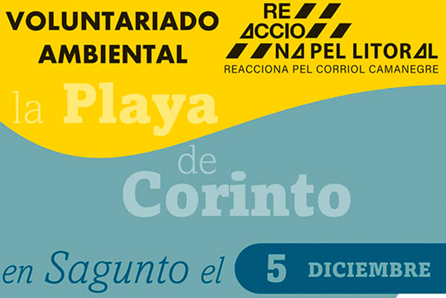 Diumenge tindrà lloc una neteja a la platja de Corinto
