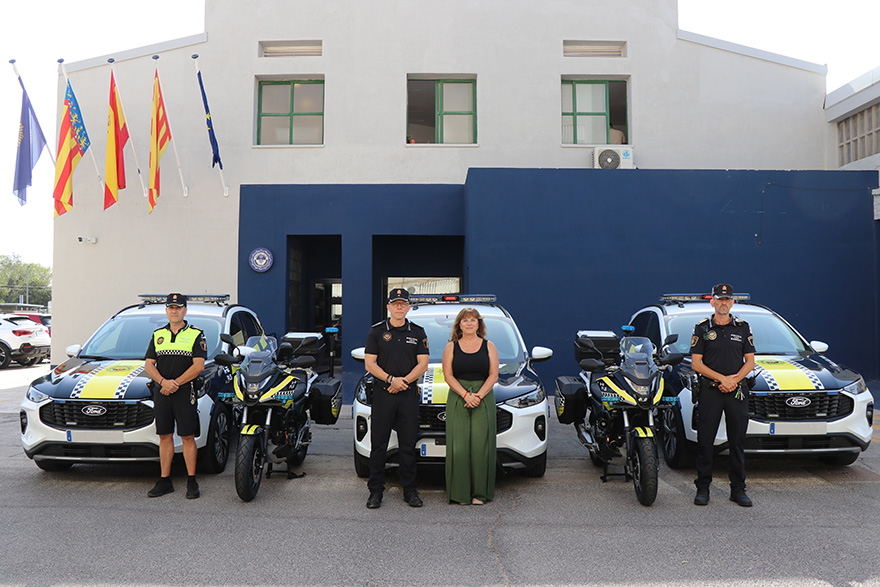 L'Ajuntament de Sagunt incorpora cinc nous vehicles policials per a ampliar l'actual flota de la Policia Local