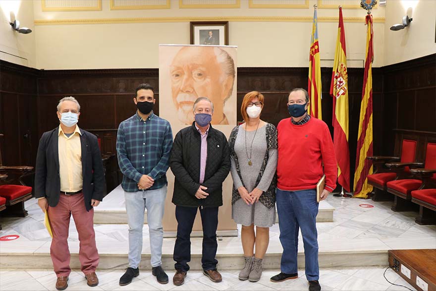 Sagunto honra la memoria de su cronista y poeta Santiago Bru i Vidal en el año de su centenario