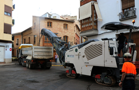 Les obres de repavimentació en el nucli històric de Sagunt ja han començat