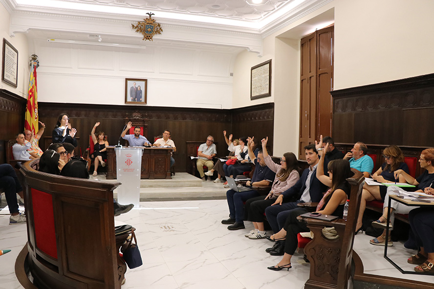 El Ple municipal aprova els pressupostos de Sagunt per a l'any 2027