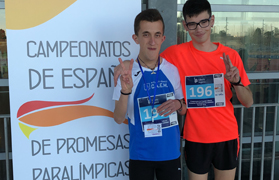 Dos jóvens saguntins participen en el I Campionat d’Espanya Liberty de Promeses Paralímpiques d’Atletisme