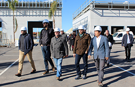 El alcalde de Sagunto y miembros de la Corporación Municipal visitan las obras de la tercera fase de l’Epicentre