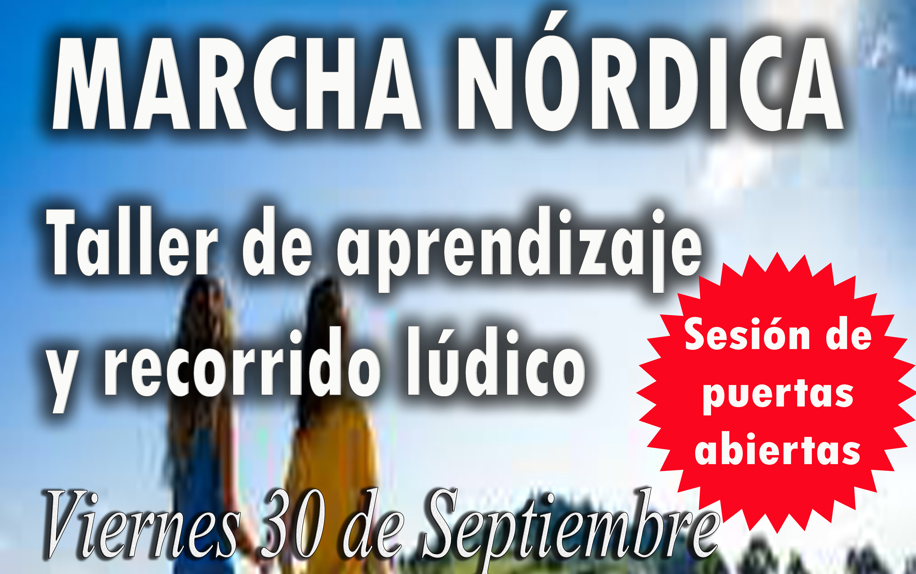La delegación de Deportes organiza un taller gratuito de marcha nórdica para el viernes 30 de septiembre